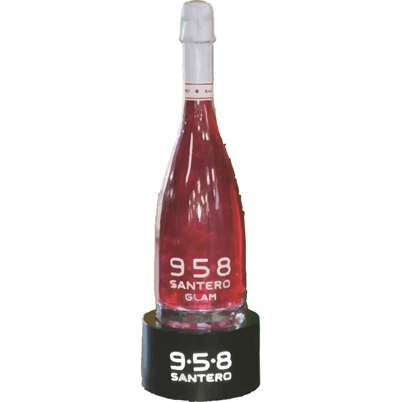 958 SANTERO KIT  LAMPADA + MAGNETE GLAM RED  MO940  1 PZ