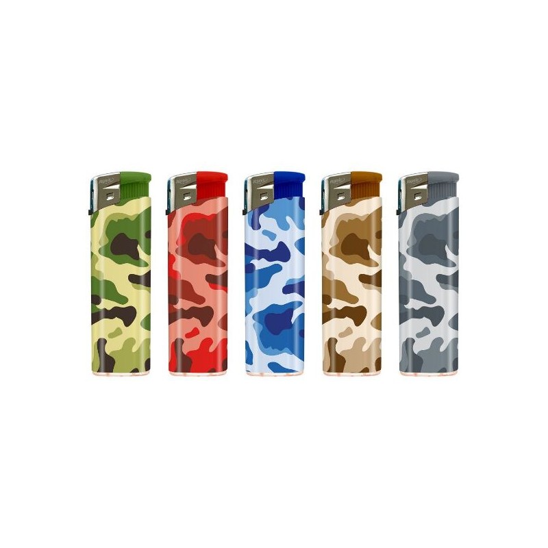 Accendini atomic elettronici mimetico 3648064 50 pz