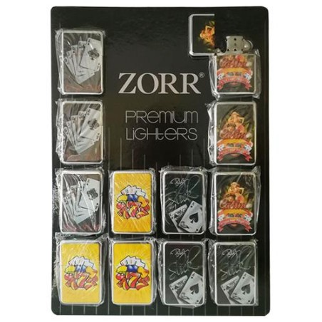 Accendini Benzina Casino' Metallo 12 pz