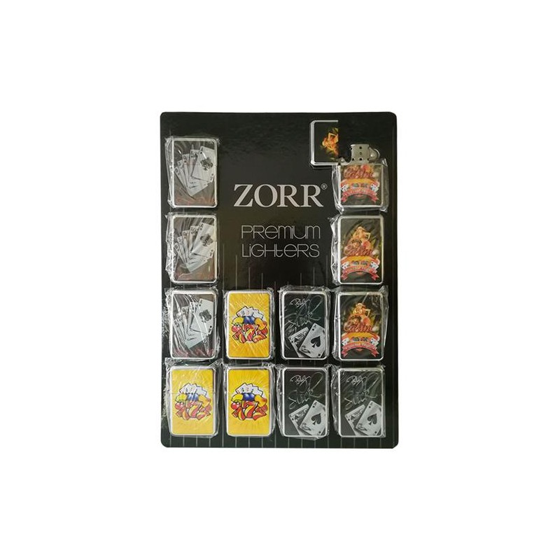 Accendini Benzina Casino' Metallo 12 pz