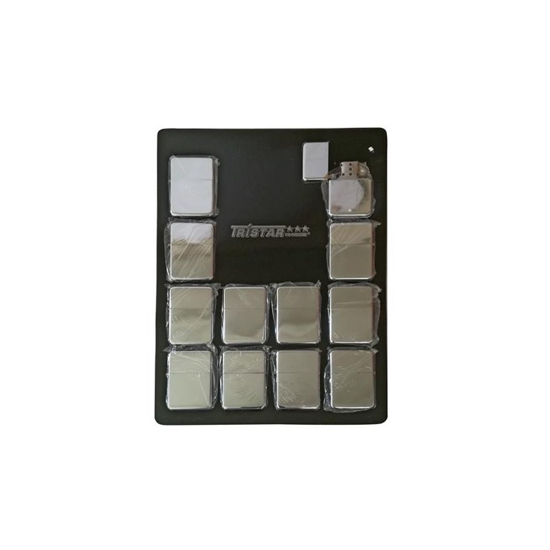 Accendini Metallo Atomic Cromato Lucido Benzina 2929705 12 pz