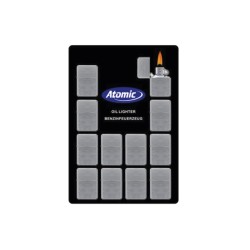 Accendini Metallo Atomic Cromato Satinato Benzina 2929105 12 pz