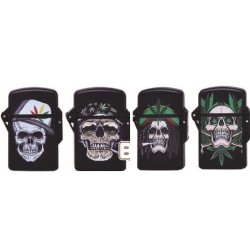 Accendini Prof Capsule Rasta Skulls Malibu art.40804250  20 pz