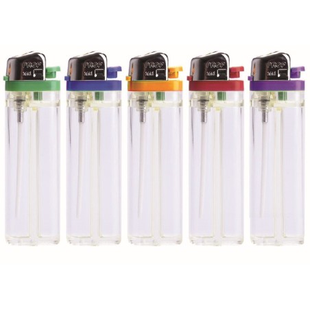 Accendini Prof Pietrina Trasparente Color 40009490 50 pz