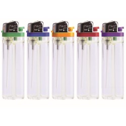 Accendini Prof Pietrina Trasparente Color 40009490 50 pz