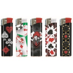 Accendino elettronico Poker II art.3648065  50 pz