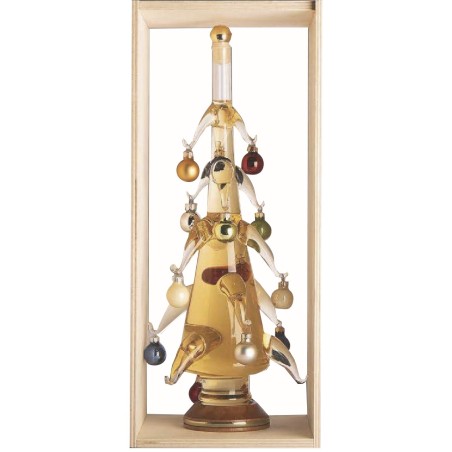 ALBERO DI NATALE IN VETRO SOFFIATO CON PALLINE GRAPPA IVECCHIATA   35 CL  1 PZ
