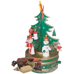 ALBERO IN LEGNO CARILLON CM 21+CIOCCOLATINI ASSORTITI  100 GR 1 PZ