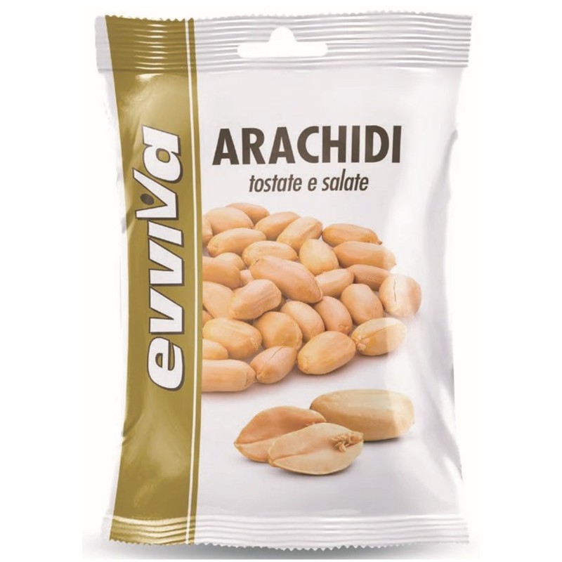 Arachidi tostate e salate evviva  gr 30 x24 pz