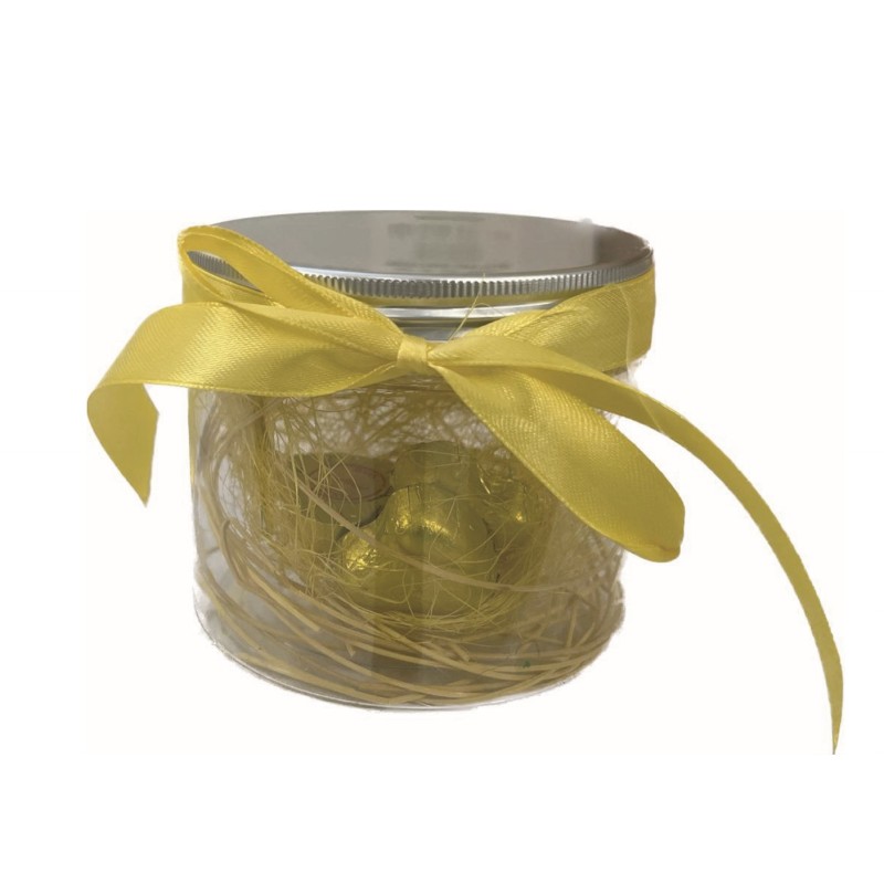 BARATTOLO PET C/COPERCHIO 10X8 370 ML + 3 cioccolatini  1 PZ