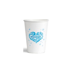 BICCHIERE BIO IN CARTA  CON GRAFICA 210 ML  ART.183-3 50 PZ