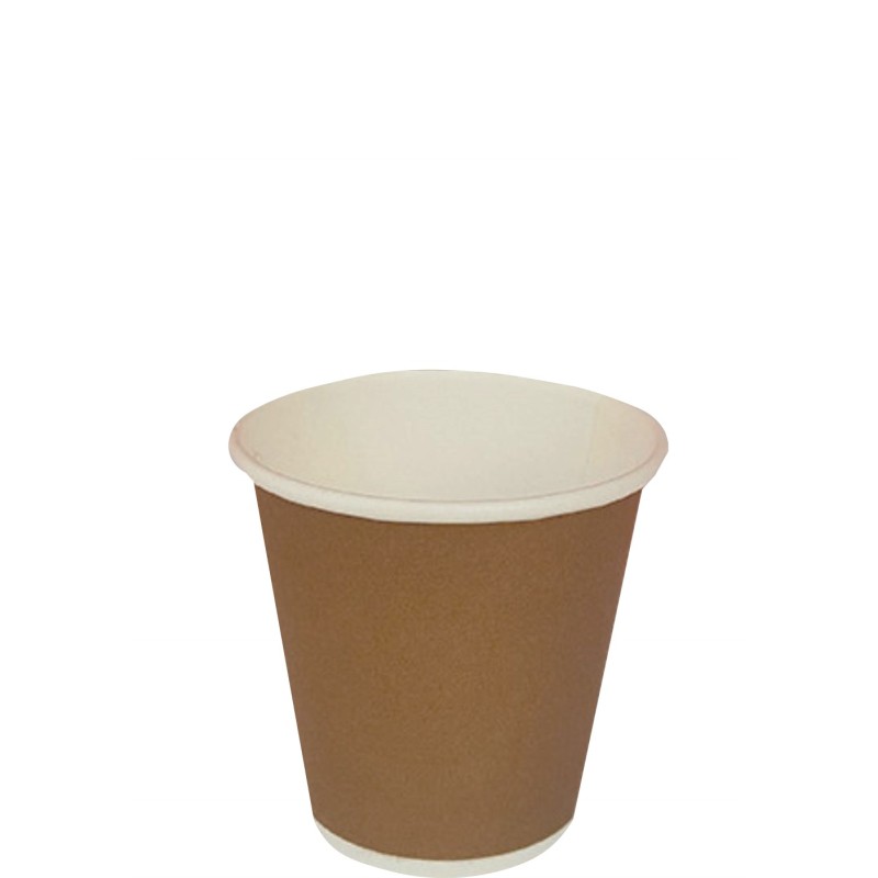 BICCHIERE BIO IN CARTA MARRONE  75 ML ART.0227  50 PZ