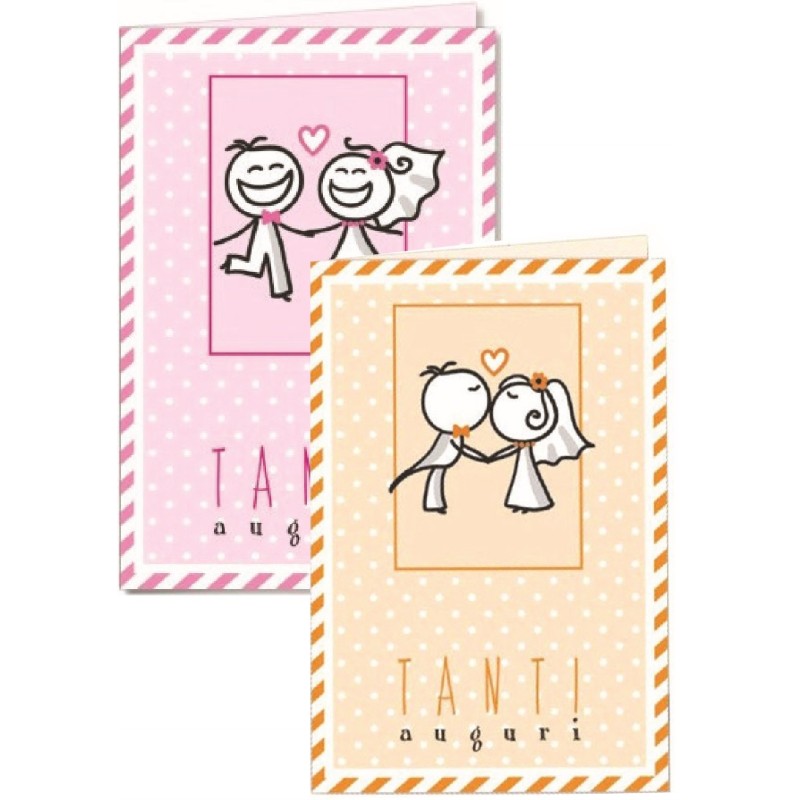 Biglietti  nozze  art.5394 12 pz