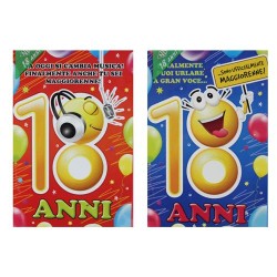 Biglietti 18 anni smile art.4916 12 pz