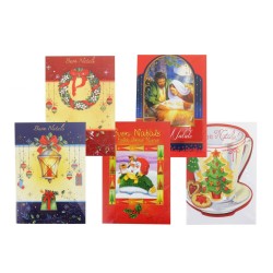 Biglietti auguri di natale  12x18  6 pz