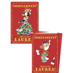 Biglietti auguri happy laurea art.4984 12 pz