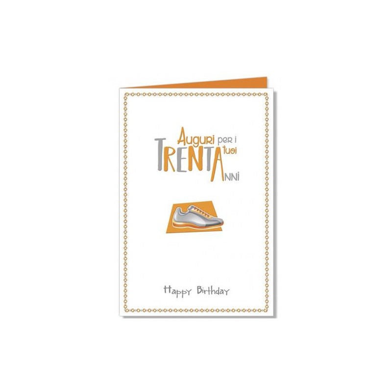 Biglietti auguri per i tuoi 30 anni lui  art.4465  6 pz