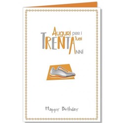 Biglietti auguri per i tuoi 30 anni lui  art.4465  6 pz