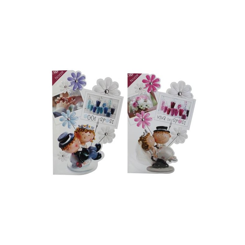 Biglietti coppiette di nozze art.3894 12 pz