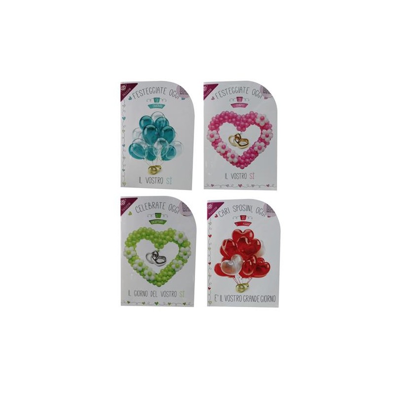 Biglietti il giorno del vostro si' rotella art.3865 12 pz