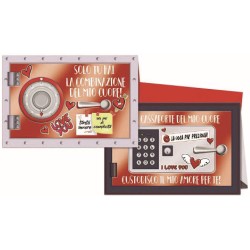 Biglietti la cassaforte del mio cuore  art.5020 6 pz