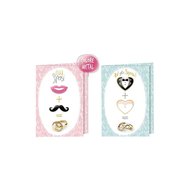 Biglietti matrimonio oggi sposi art.4089 12 pz