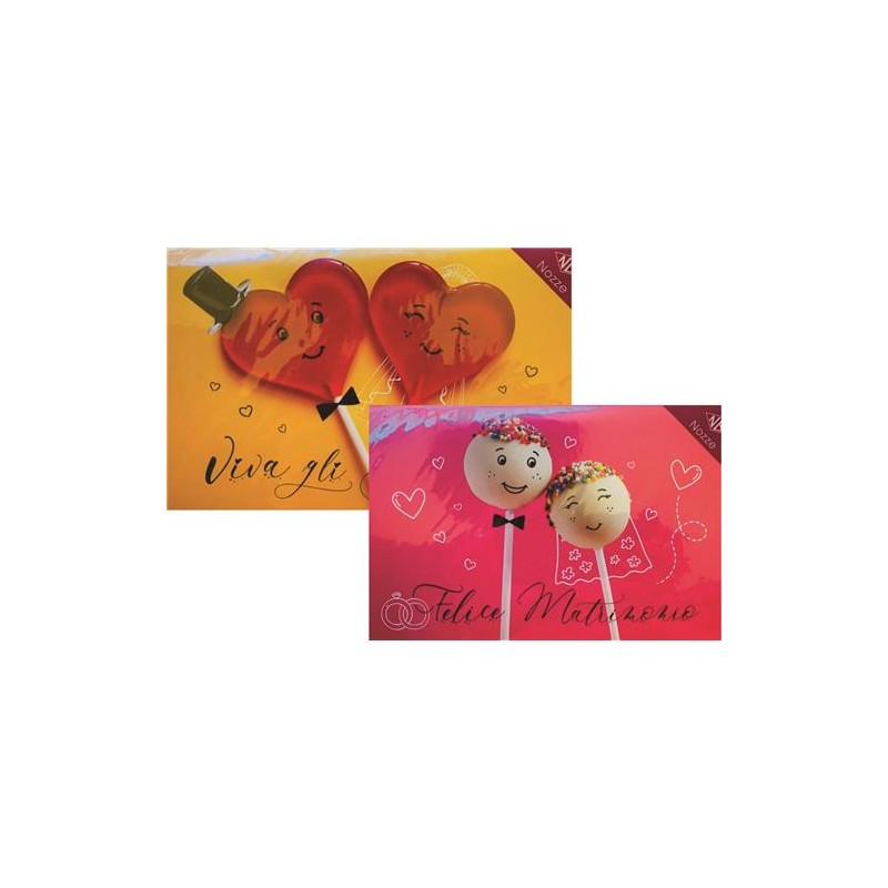 Biglietti matrimonio viva gli sposi art.4761 12 pz