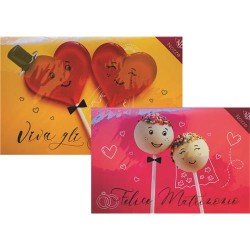 Biglietti matrimonio viva gli sposi art.4761 12 pz