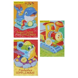 Biglietti simpatici portasoldi bimbi art.3763 12 pz