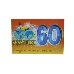 Biglietti un augurio per i tuoi 60 anni art.3972 6 pz