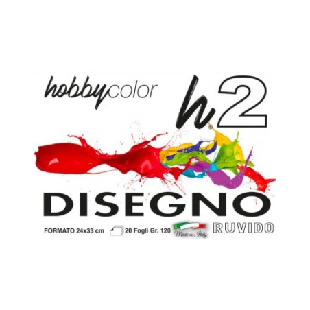 BLOCCO DA DISEGNO 24X33 20F H2  RUVIDO 1 pz