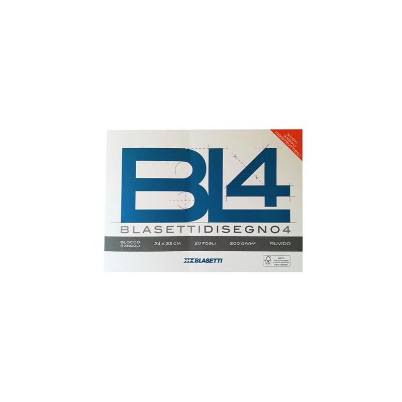 BLOCCO DA DISEGNO BL 4 RUVIDO 24X33 ART.6172 1 PZ