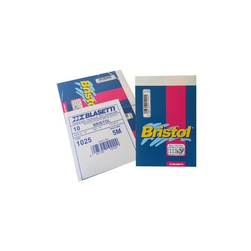 BLOCCO NOTES A7 ART.1025 8X12 10 PZ