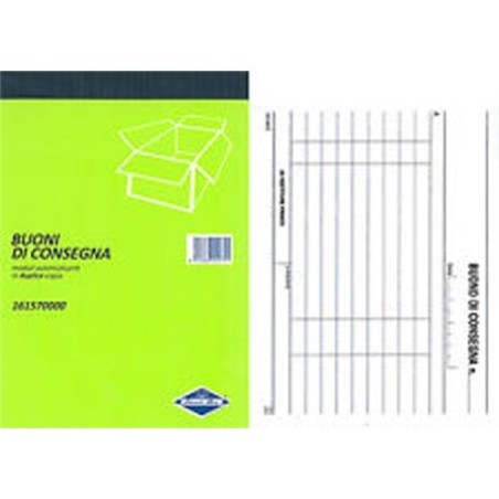 BUONI DI CONSEGNA 3 COPIE CARTA CHIMICA ART.5199CT 10X17 5 PZ