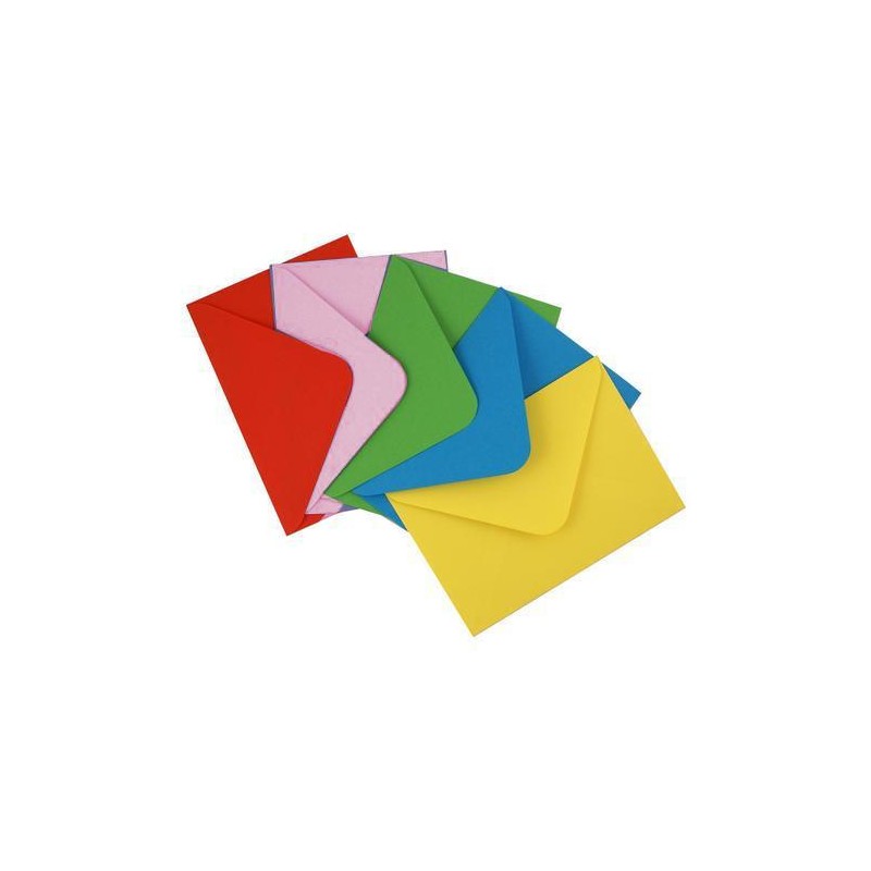 Busta auguri ass.5 colori brillanti mignon  art.e1-0018 6x8 250 pz