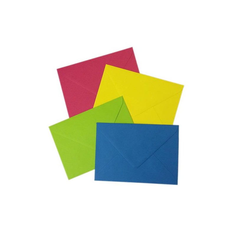 Busta auguri ass.5 colori forti mignon  art.e1 0028 6x8  250 pz