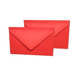 Busta auguri rosso f9 art.e3-0005 9x14 100 pz