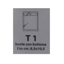 BUSTA CON BOTTONE CM 8.5 X 10.5 994 T 1  10 PZ
