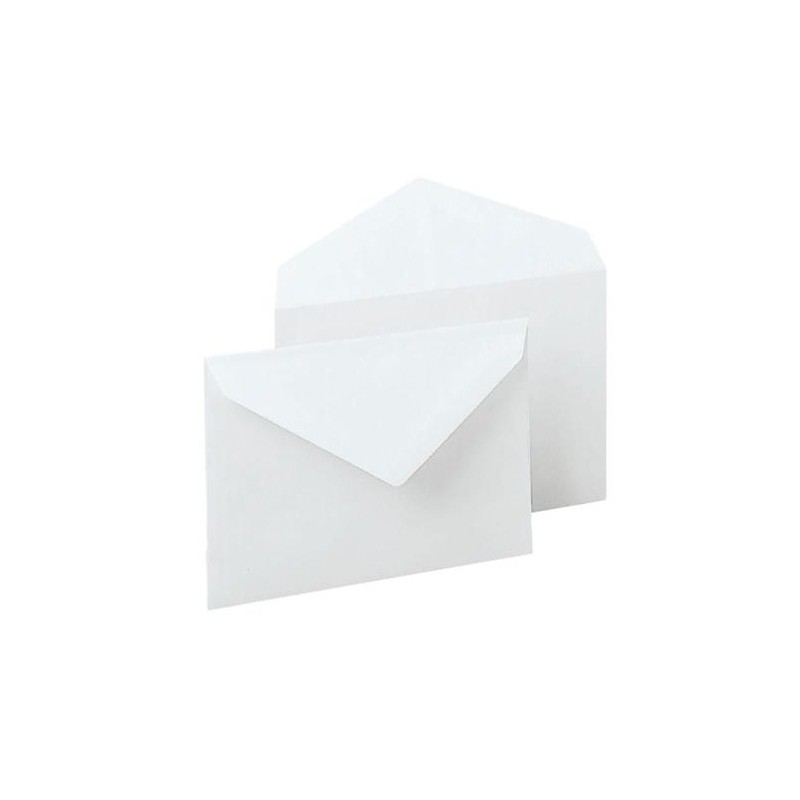 BUSTE BIANCHE 70 GR GOMMATA 12X18  ART.550 40 PZ