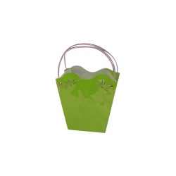 Buste Verde In Ppl A Vaso C/Manico 18x19x11 1 Pz