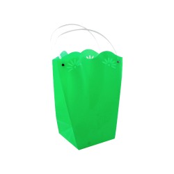 Buste Verde In Ppl A Vaso C/Manico 25x33x15 1 Pz