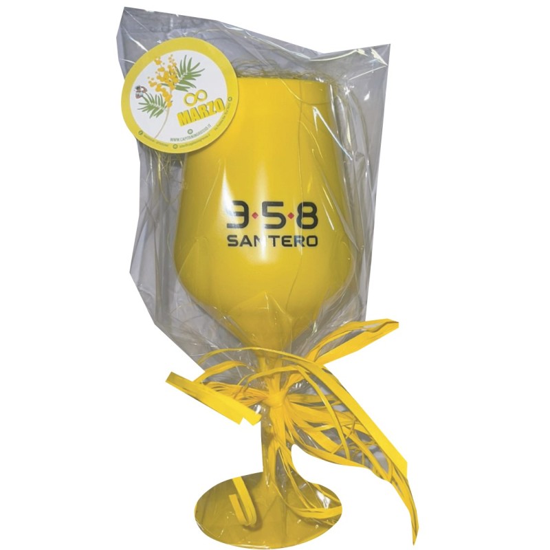 CALICE GIALLO 958  + 3 CIOCCOLATINI  1 PZ