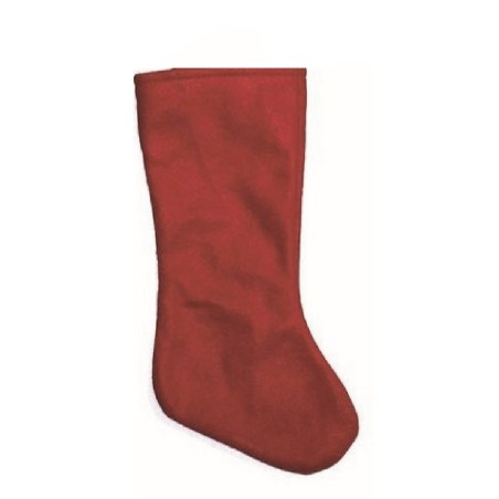 CALZA BEFANA ROSSA MEDIA VUOTA 1  PZ