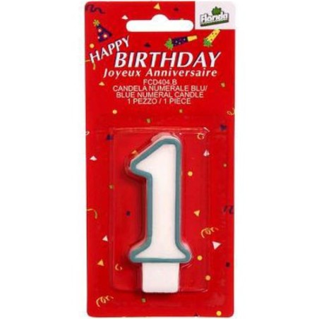 Candelina  n.1  celeste  1 pz