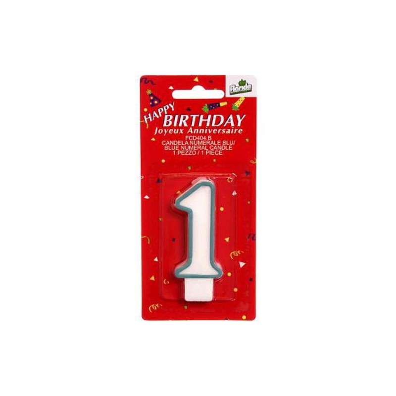Candelina  n.1  celeste  1 pz