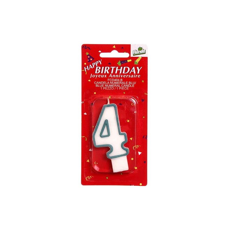 Candelina  n.4 celeste  1 pz
