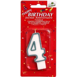 Candelina  n.4 celeste  1 pz