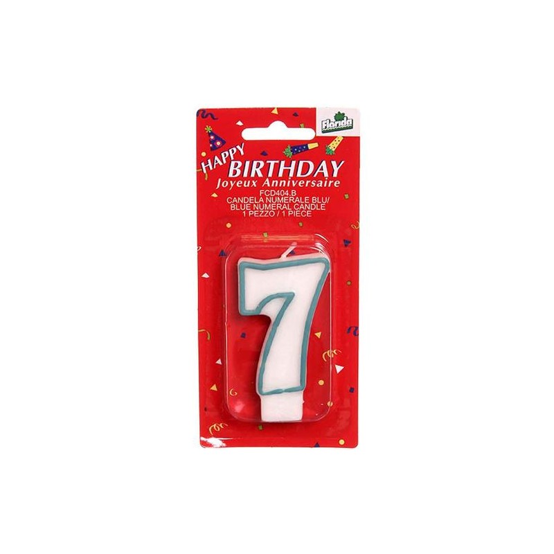 Candelina  n.7  celeste  1 pz