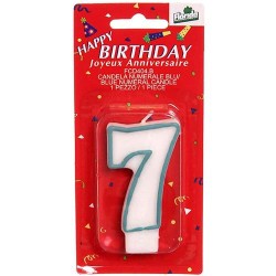 Candelina  n.7  celeste  1 pz