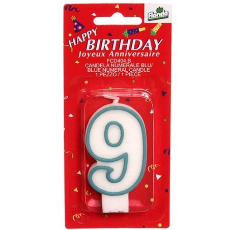 Candelina  n.9  celeste  1 pz